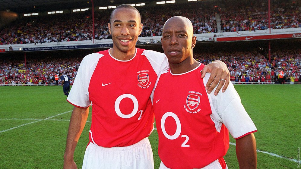 Thierry Henry and Ian Wright