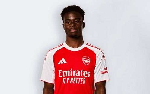 Bukayo Saka headshot 29299
